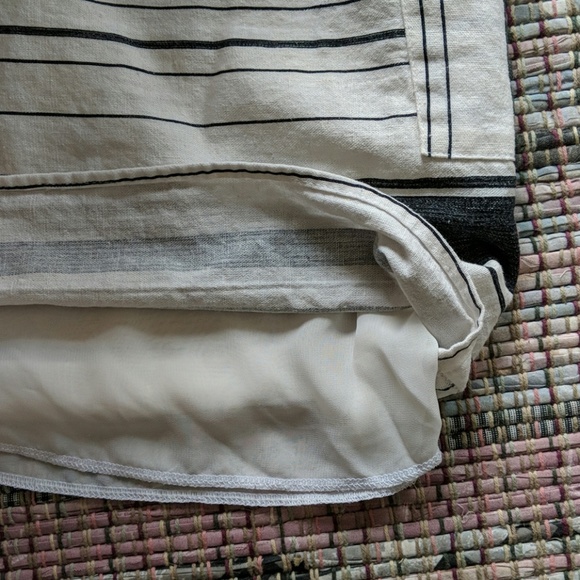 Striped linen Whiskey Grade dress with pockets - Picture 8 of 8